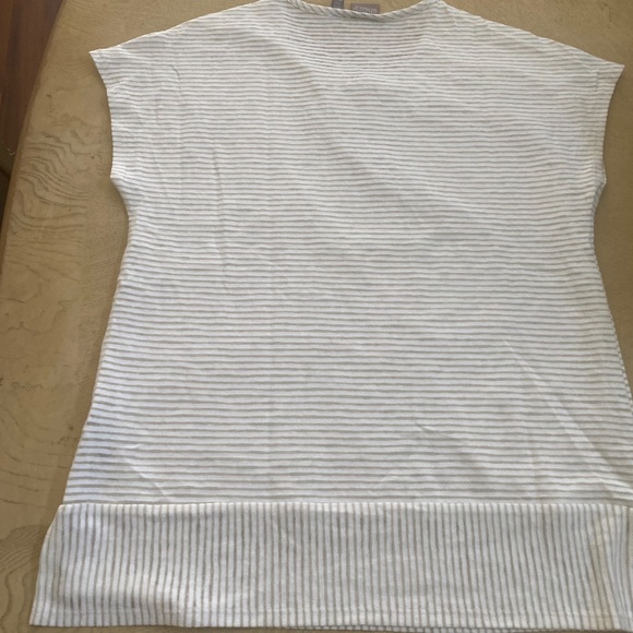 Chico's Tops - top- Shadow stripe  mixed stripe and tunic